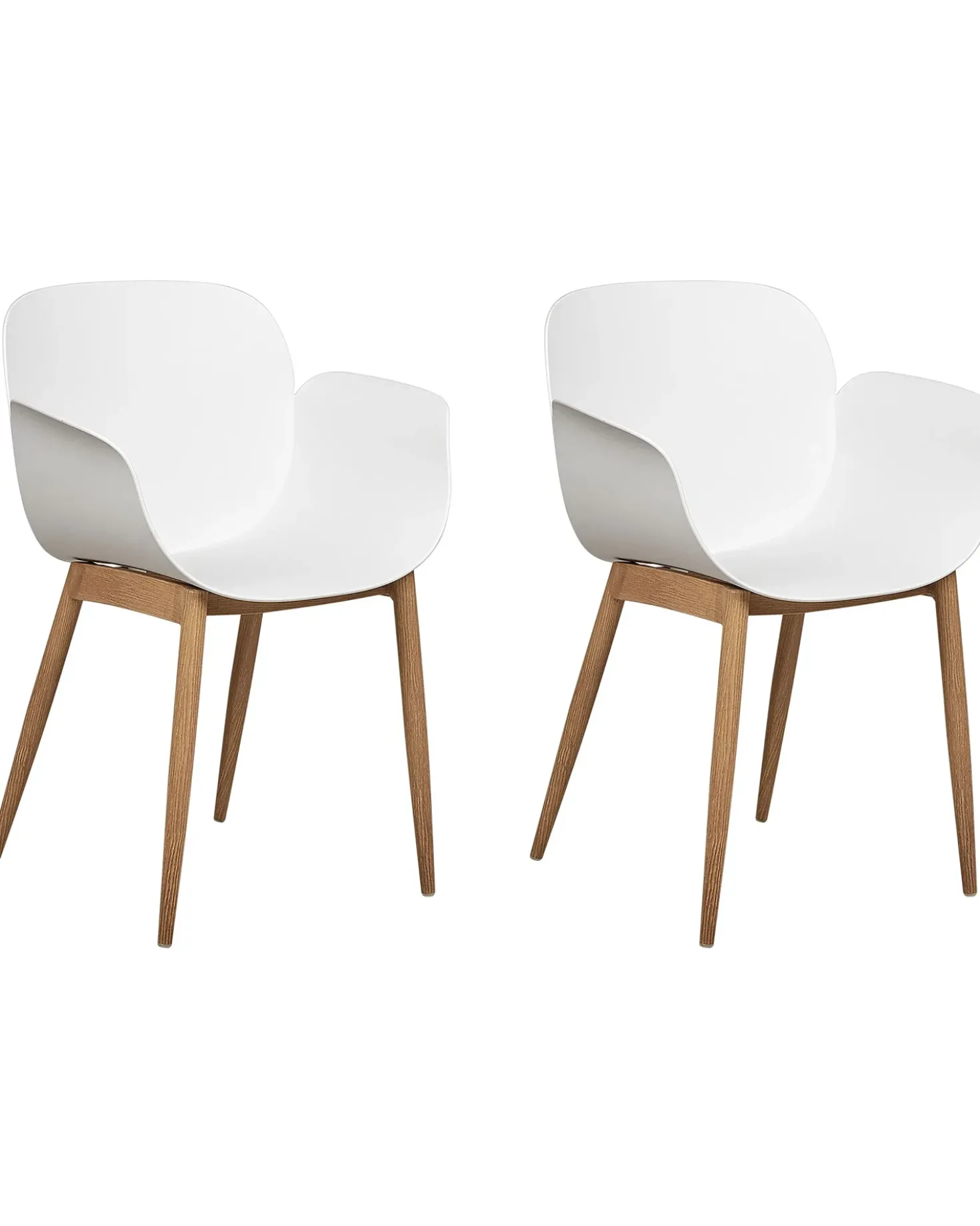 Set di 2 sedie da pranzo ABILENE Bianco