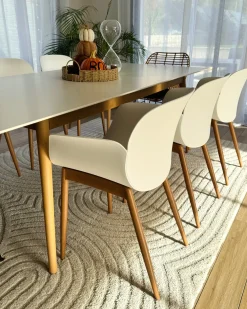 Set di 2 sedie da pranzo ABILENE Bianco