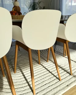 Set di 2 sedie da pranzo ABILENE Bianco
