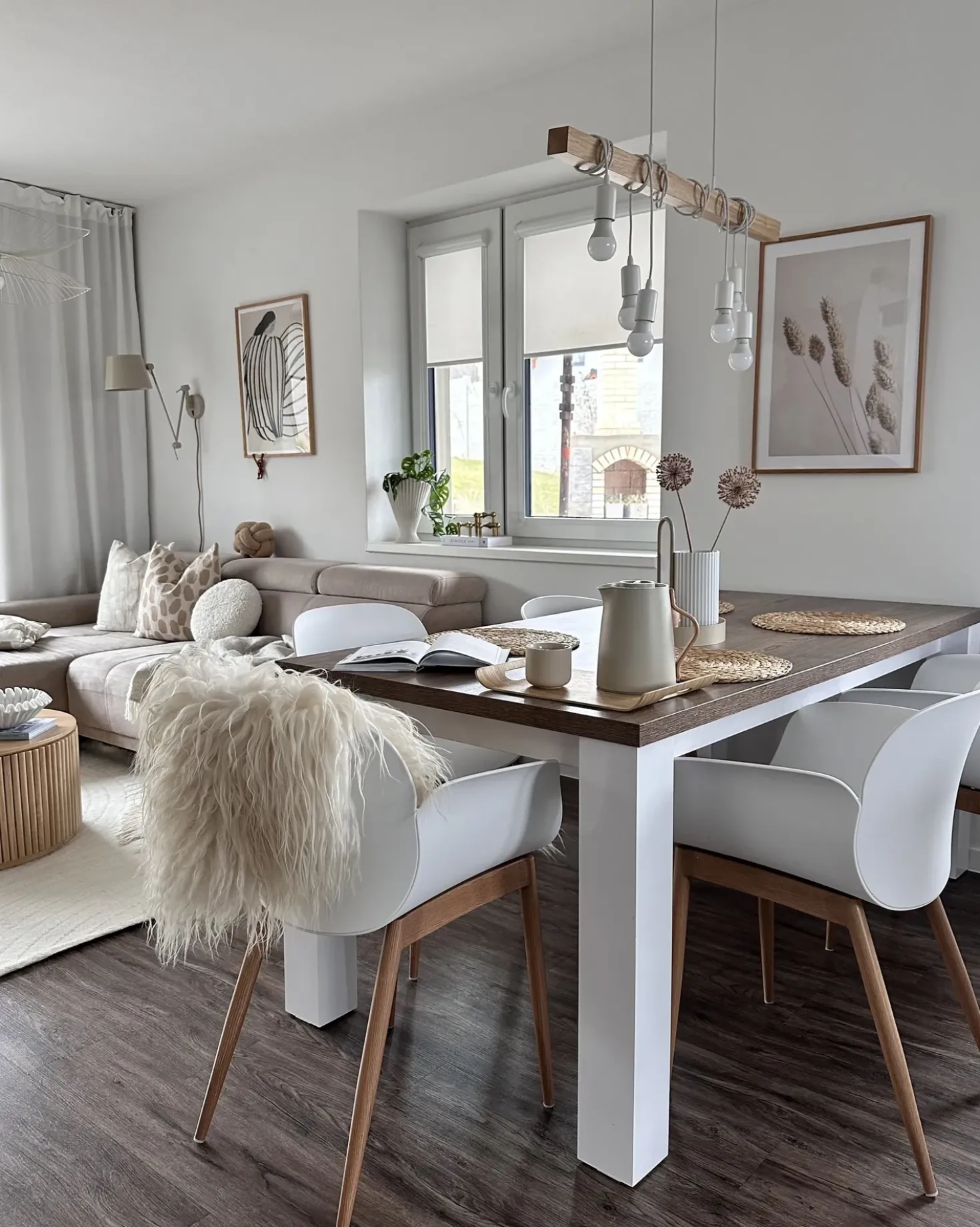 Set di 2 sedie da pranzo ABILENE Bianco