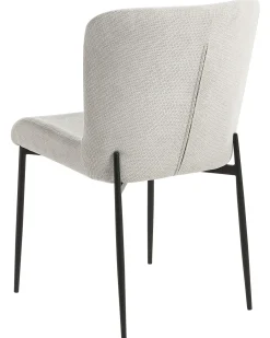 Set di 2 sedie da pranzo ADA Tessuto Grigio chiaro