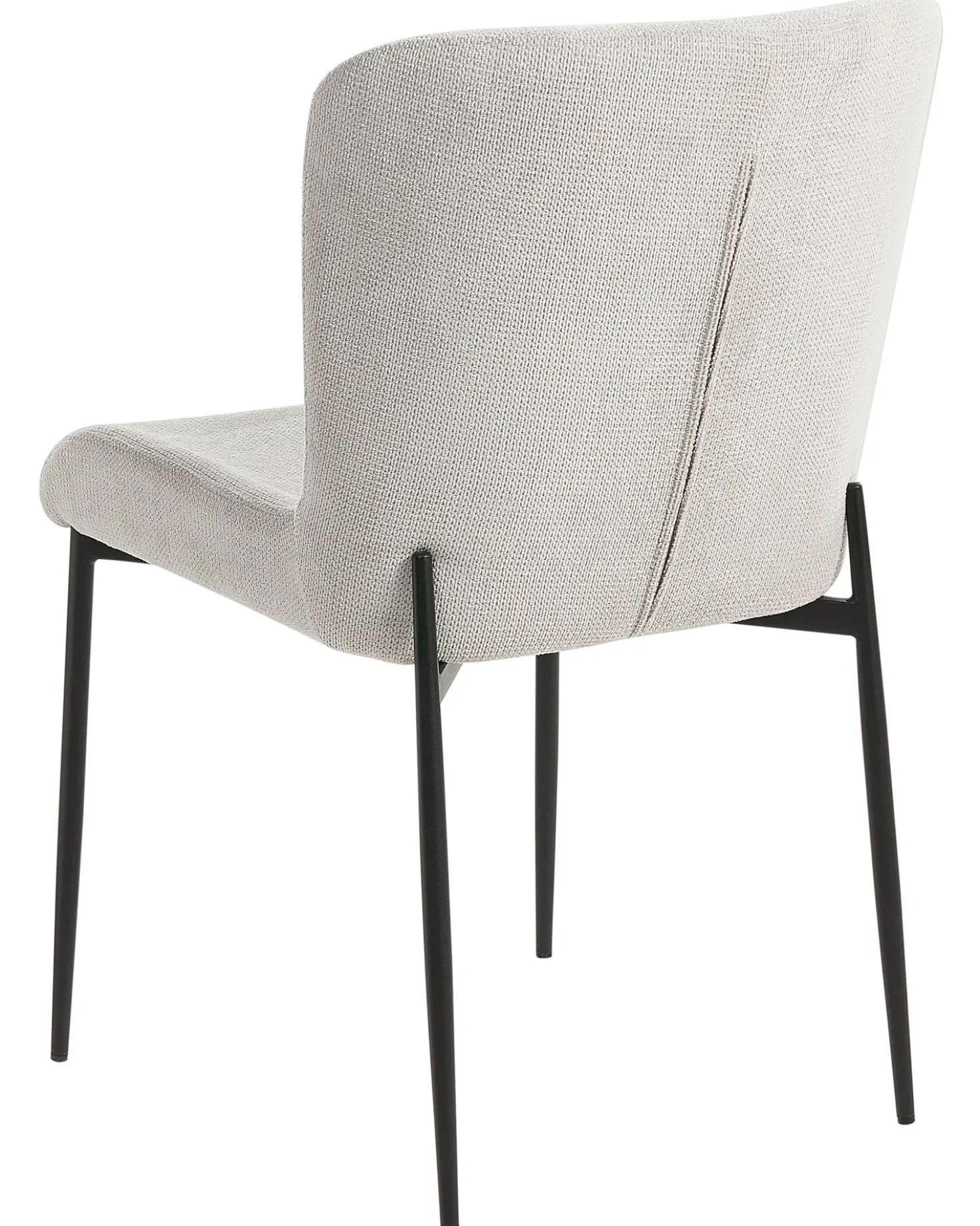 Set di 2 sedie da pranzo ADA Tessuto Grigio chiaro