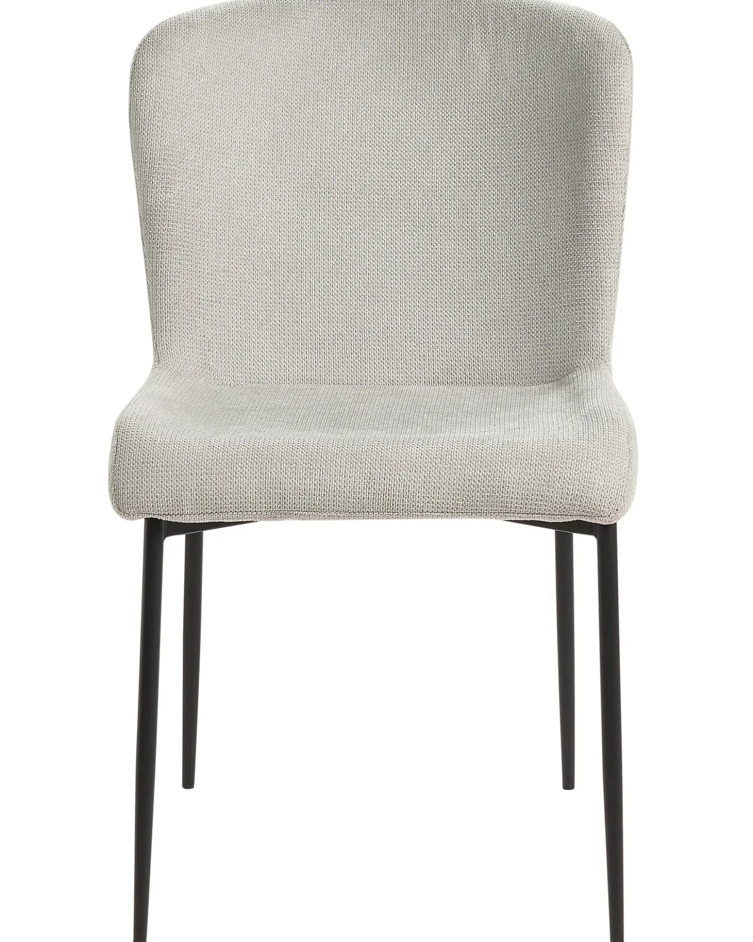 Set di 2 sedie da pranzo ADA Tessuto Grigio chiaro