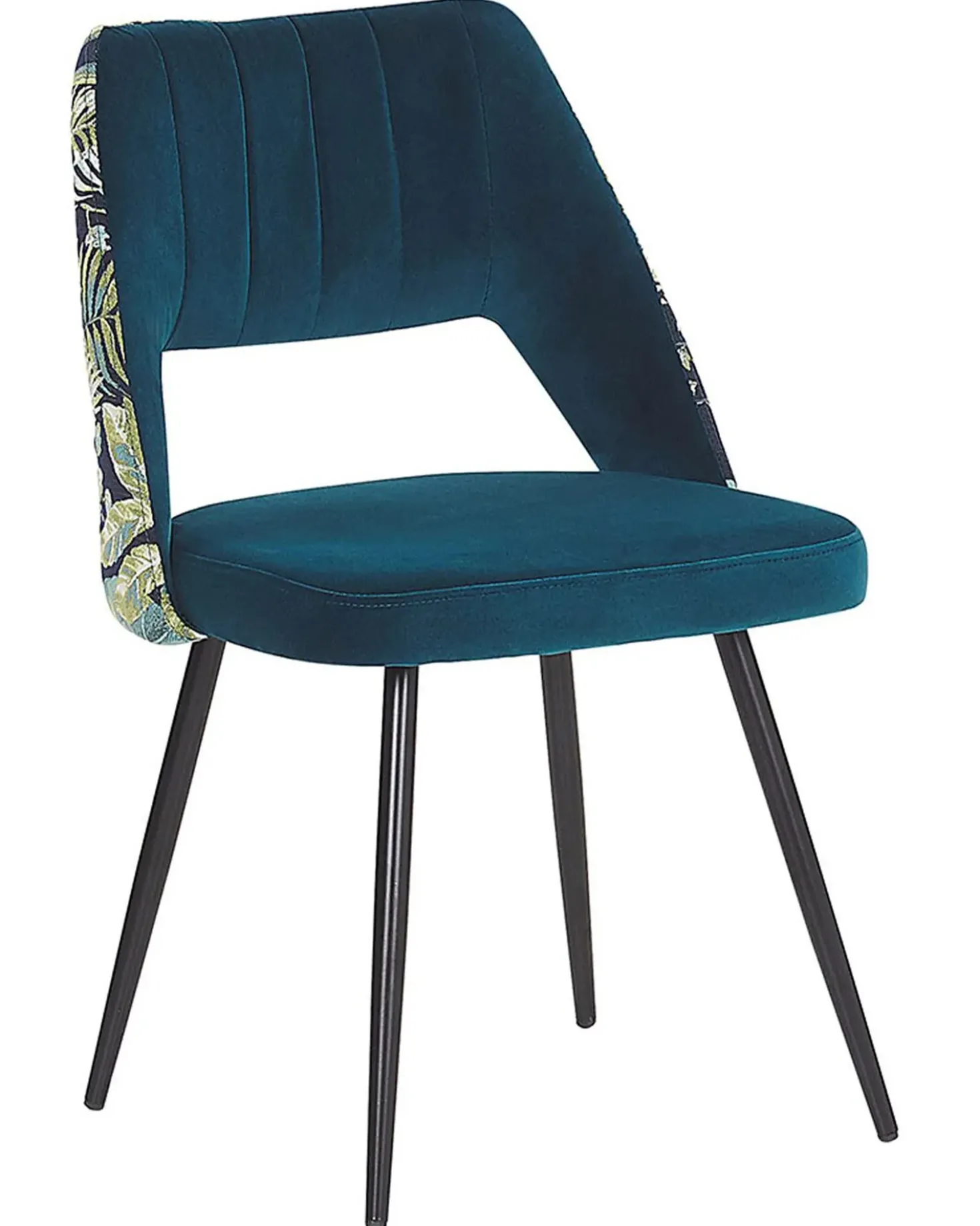 Set di 2 sedie da pranzo ANSLEY Velluto Blu oltremare