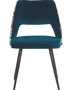 Set di 2 sedie da pranzo ANSLEY Velluto Blu oltremare