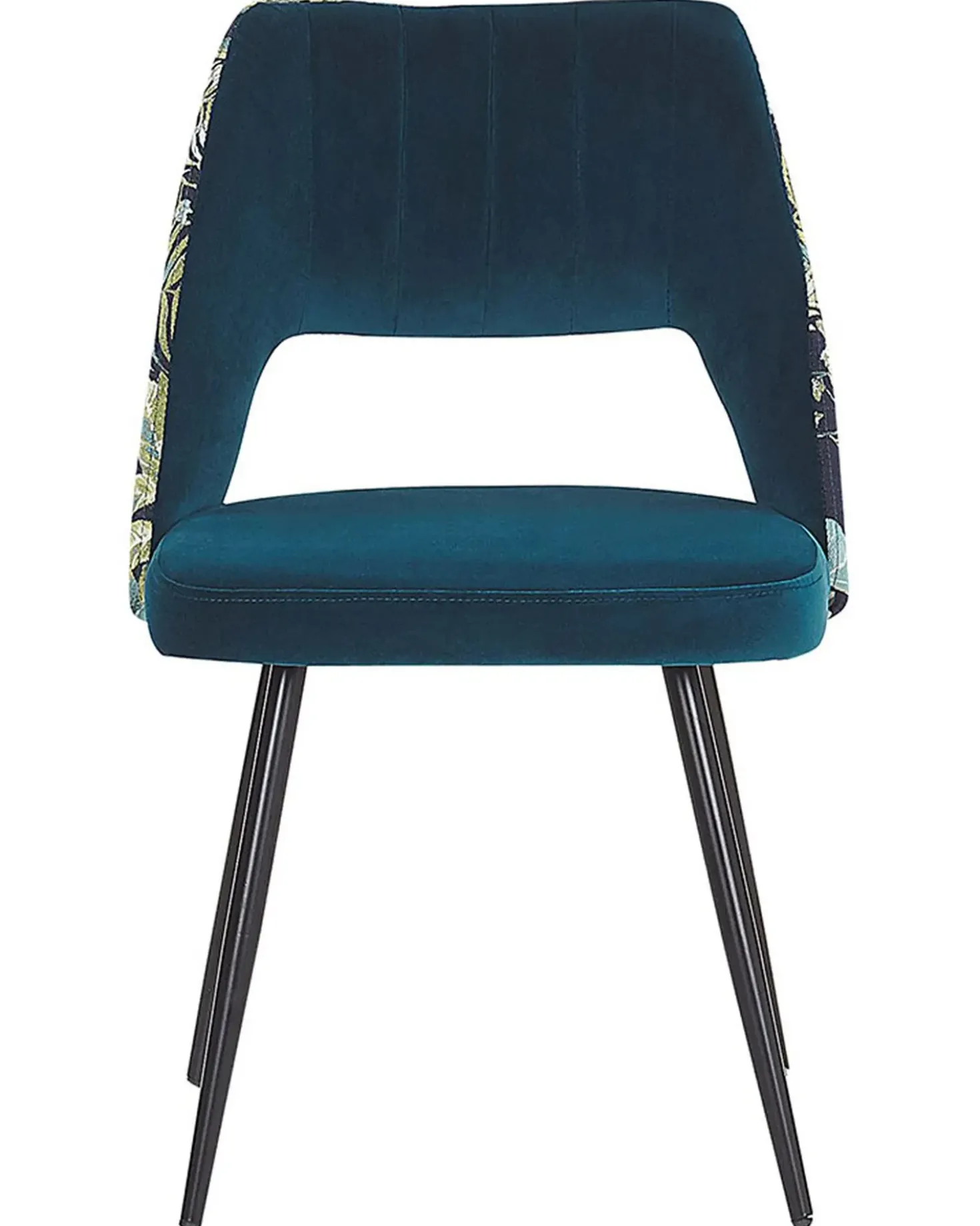 Set di 2 sedie da pranzo ANSLEY Velluto Blu oltremare