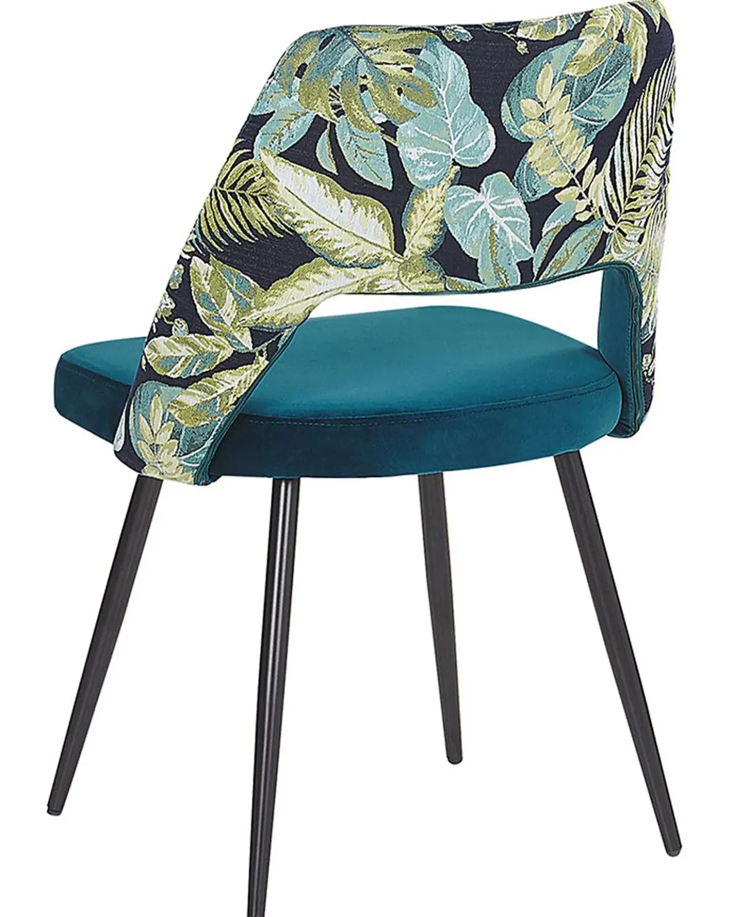 Set di 2 sedie da pranzo ANSLEY Velluto Blu oltremare