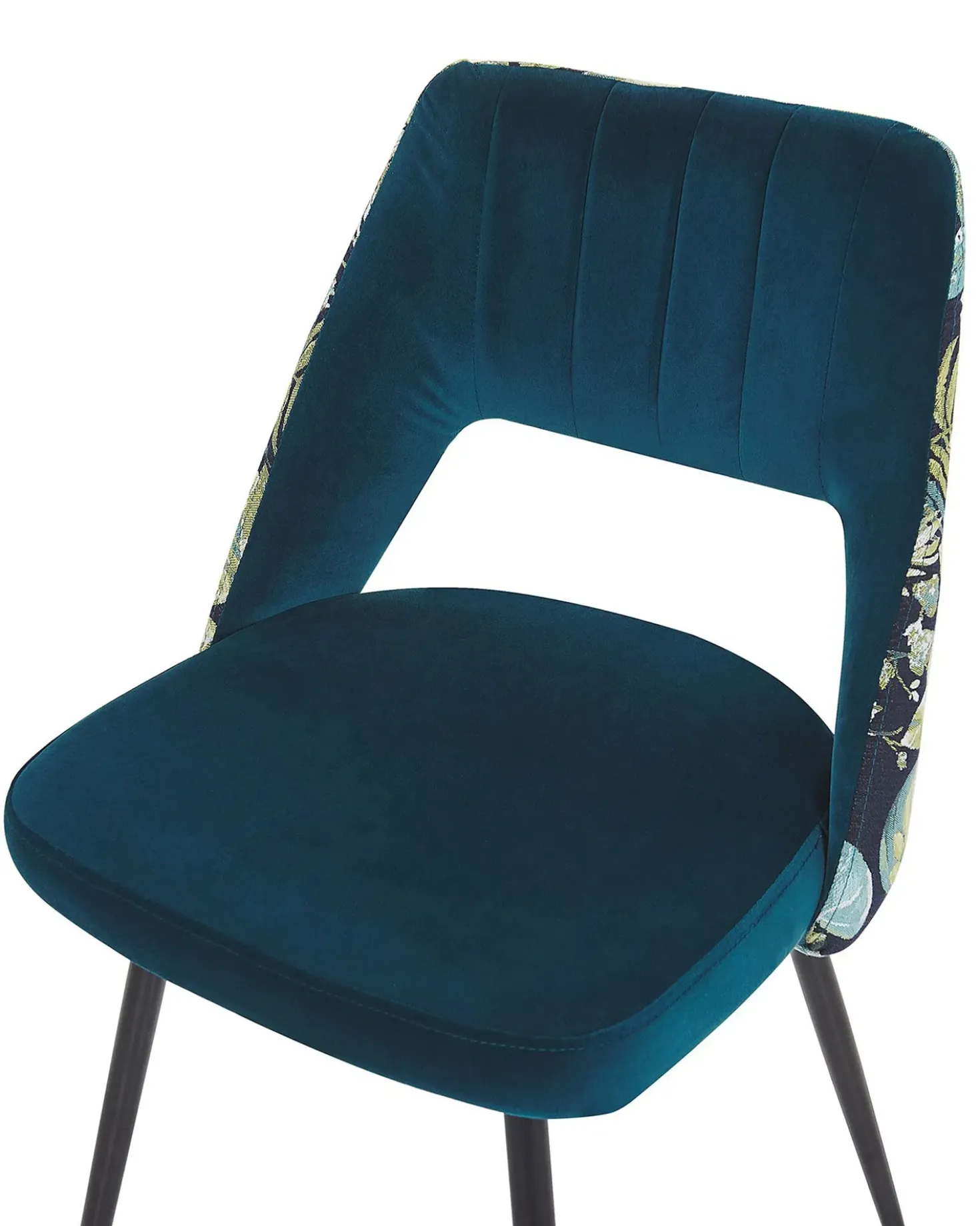 Set di 2 sedie da pranzo ANSLEY Velluto Blu oltremare