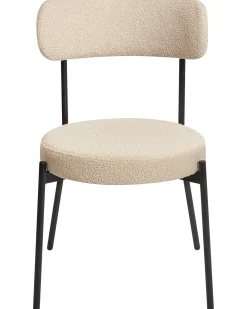 Set di 2 sedie da pranzo ALLISON Bouclé Beige chiaro