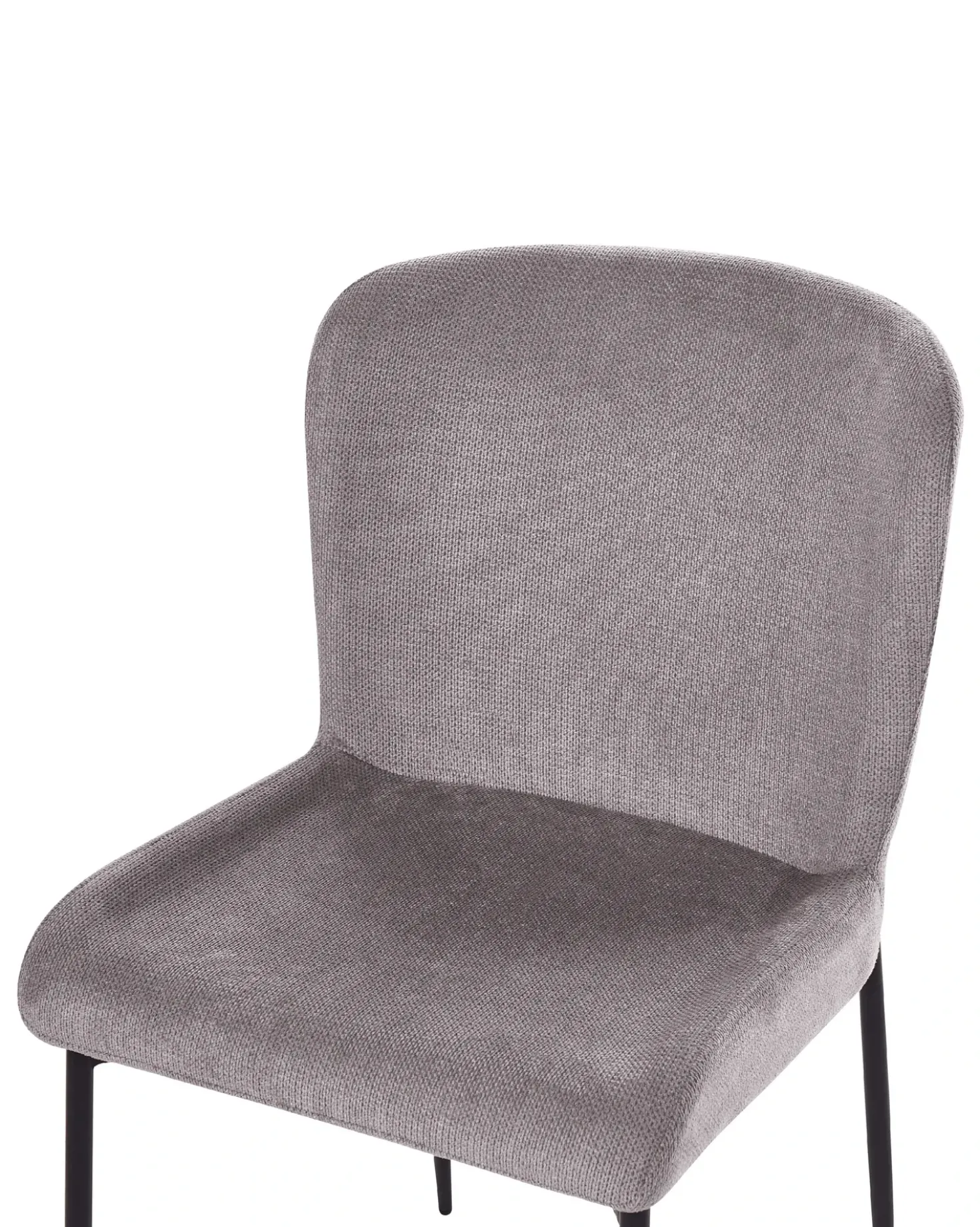 Set di 2 sedie da pranzo ADA Tessuto Grigio scuro