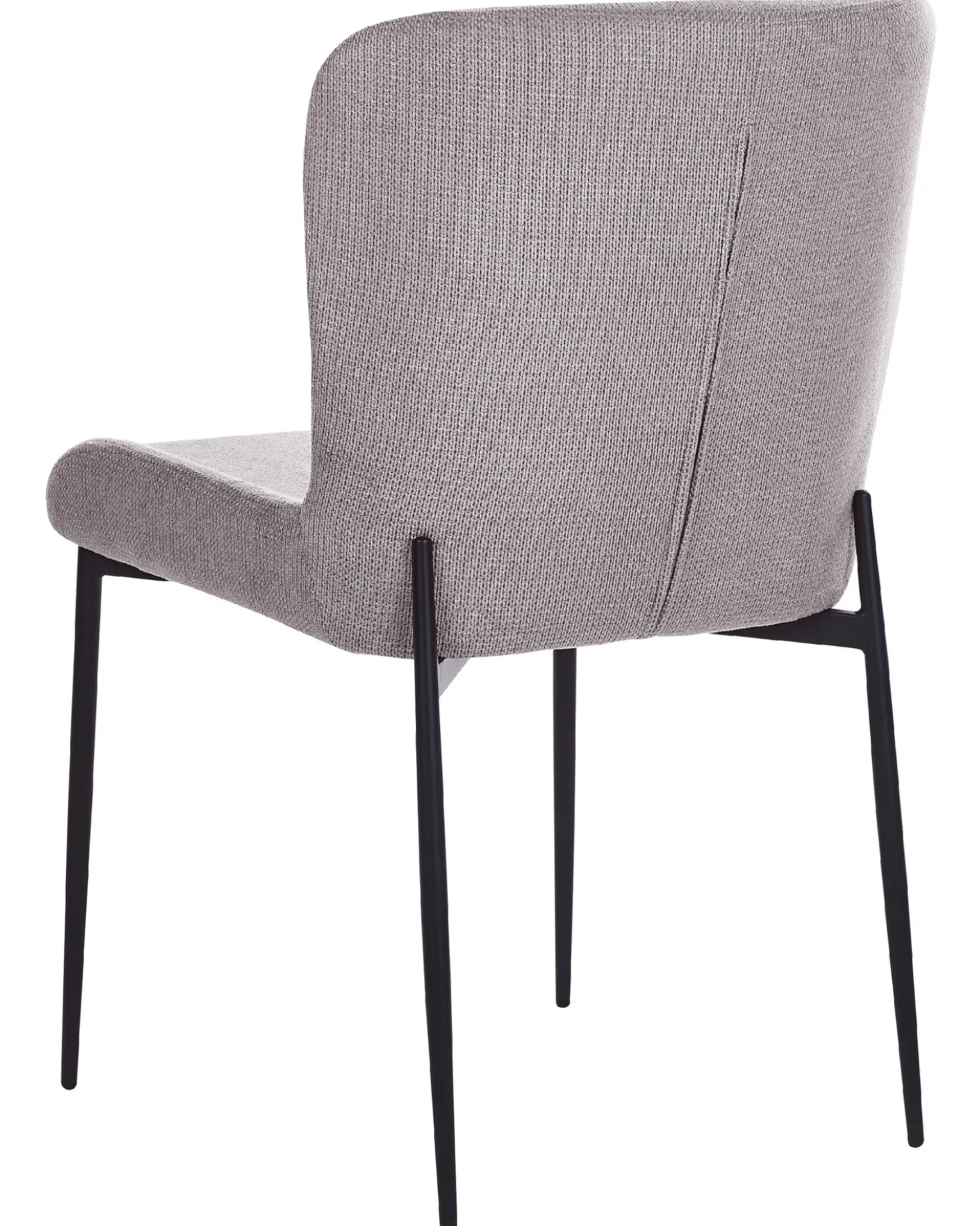 Set di 2 sedie da pranzo ADA Tessuto Grigio scuro