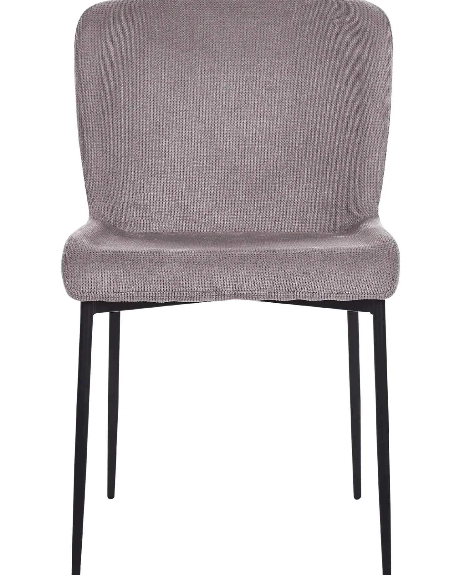 Set di 2 sedie da pranzo ADA Tessuto Grigio scuro