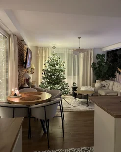 Set di 2 sedie da pranzo AMES Tessuto Beige chiaro