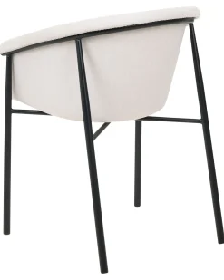 Set di 2 sedie da pranzo AMES Tessuto Beige chiaro