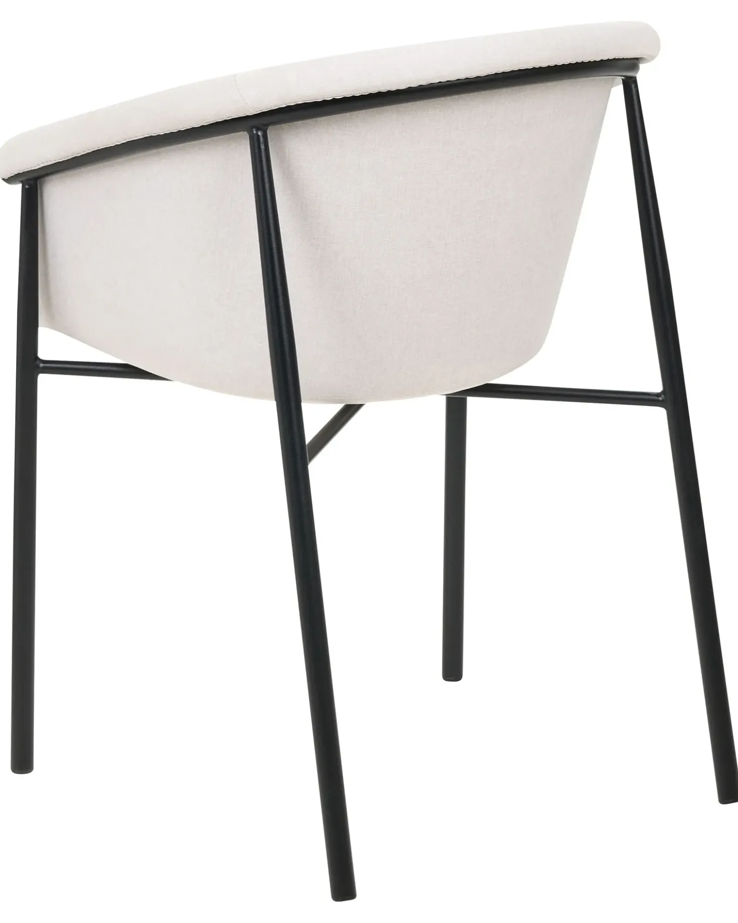 Set di 2 sedie da pranzo AMES Tessuto Beige chiaro