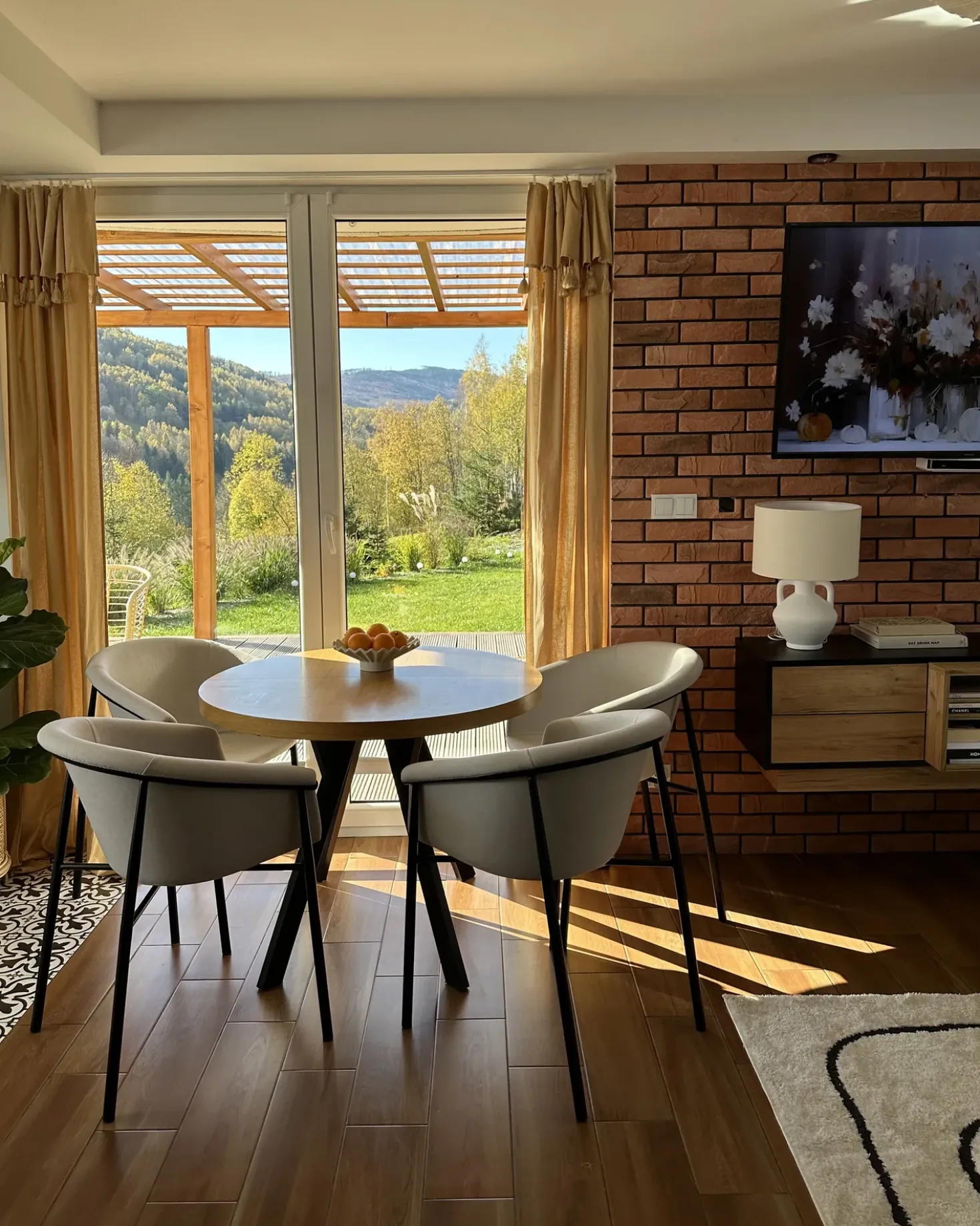 Set di 2 sedie da pranzo AMES Tessuto Beige chiaro