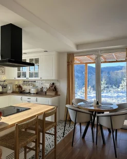 Set di 2 sedie da pranzo AMES Tessuto Beige chiaro