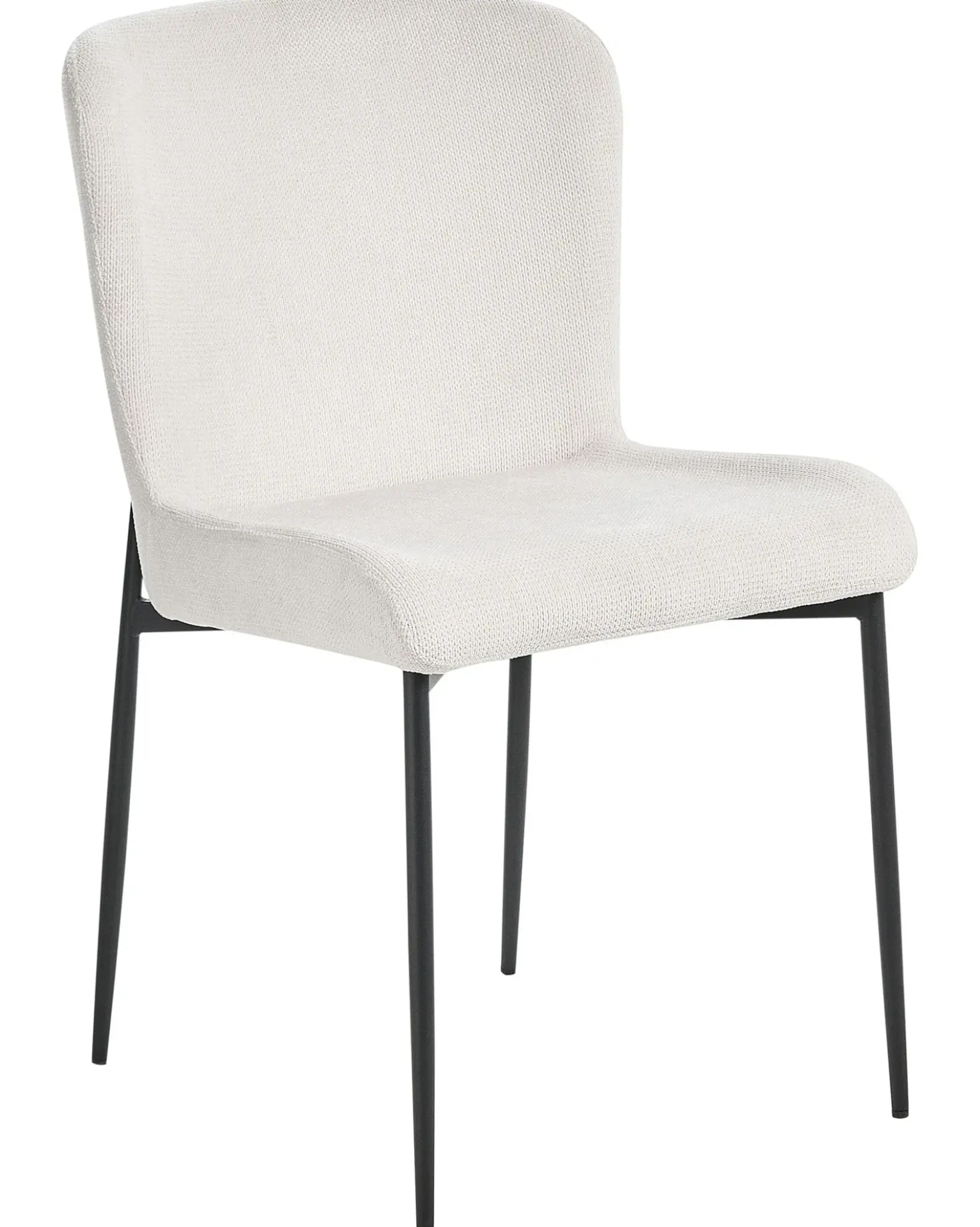 Set di 2 sedie da pranzo ADA Tessuto Bianco sporco
