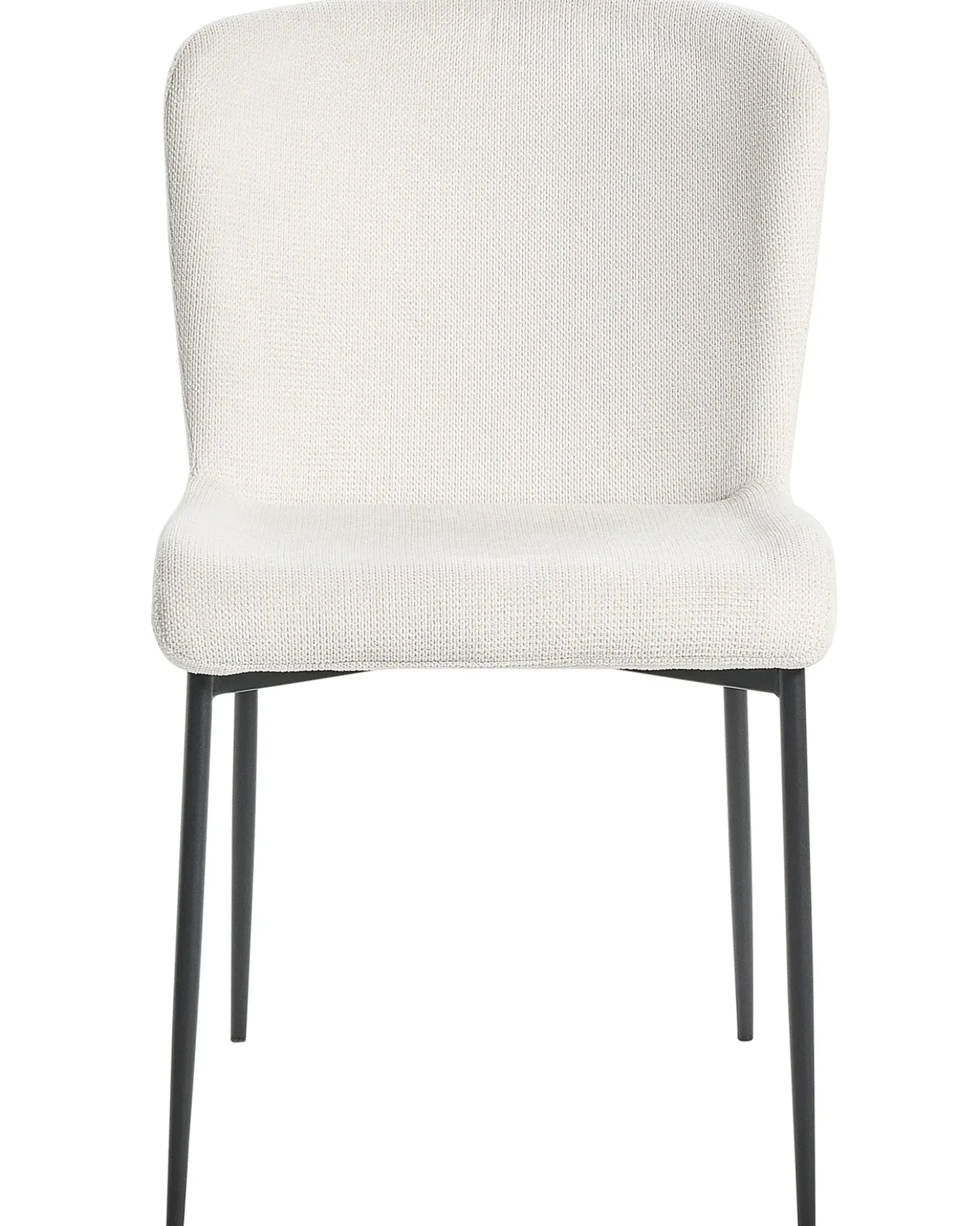 Set di 2 sedie da pranzo ADA Tessuto Bianco sporco
