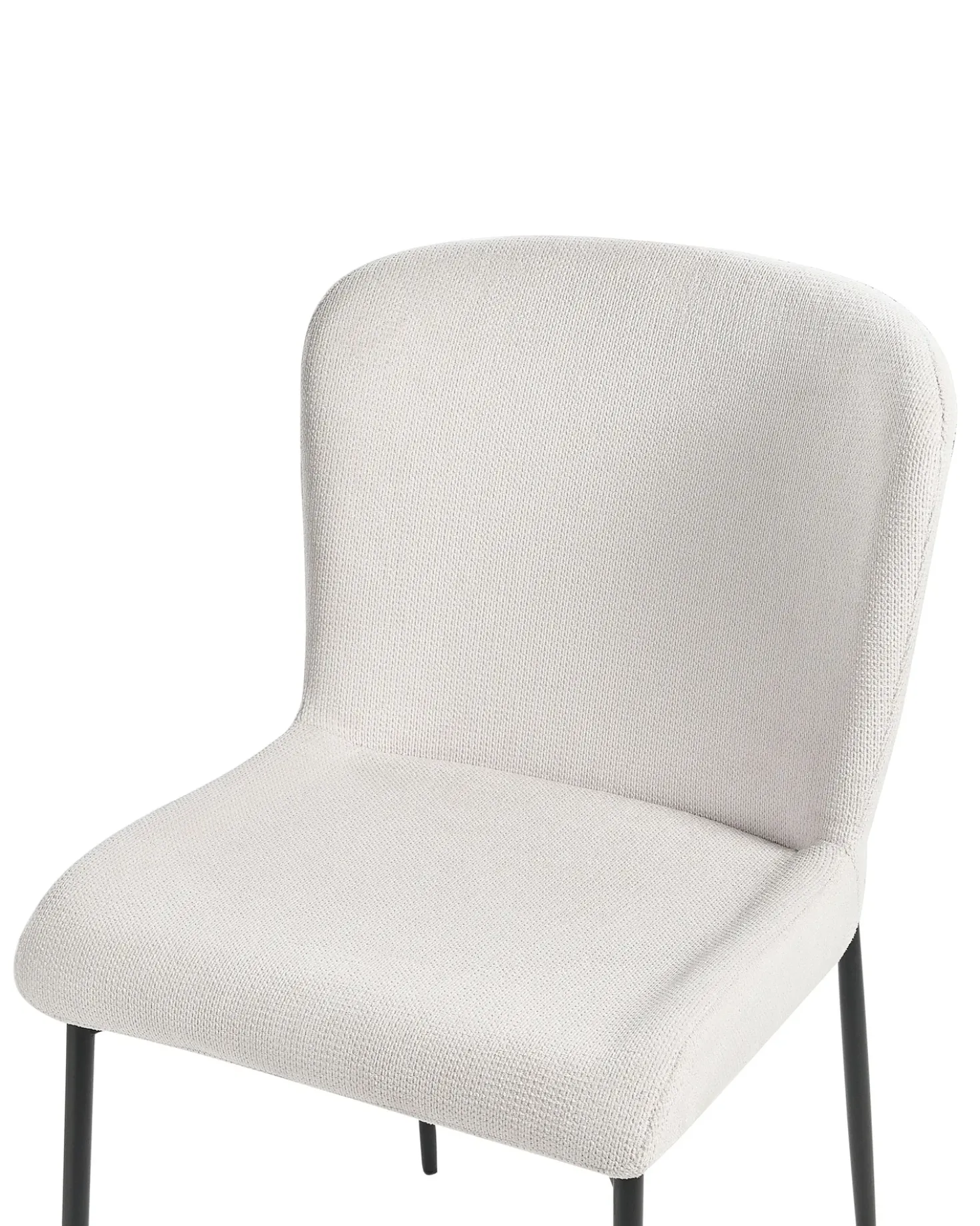 Set di 2 sedie da pranzo ADA Tessuto Bianco sporco