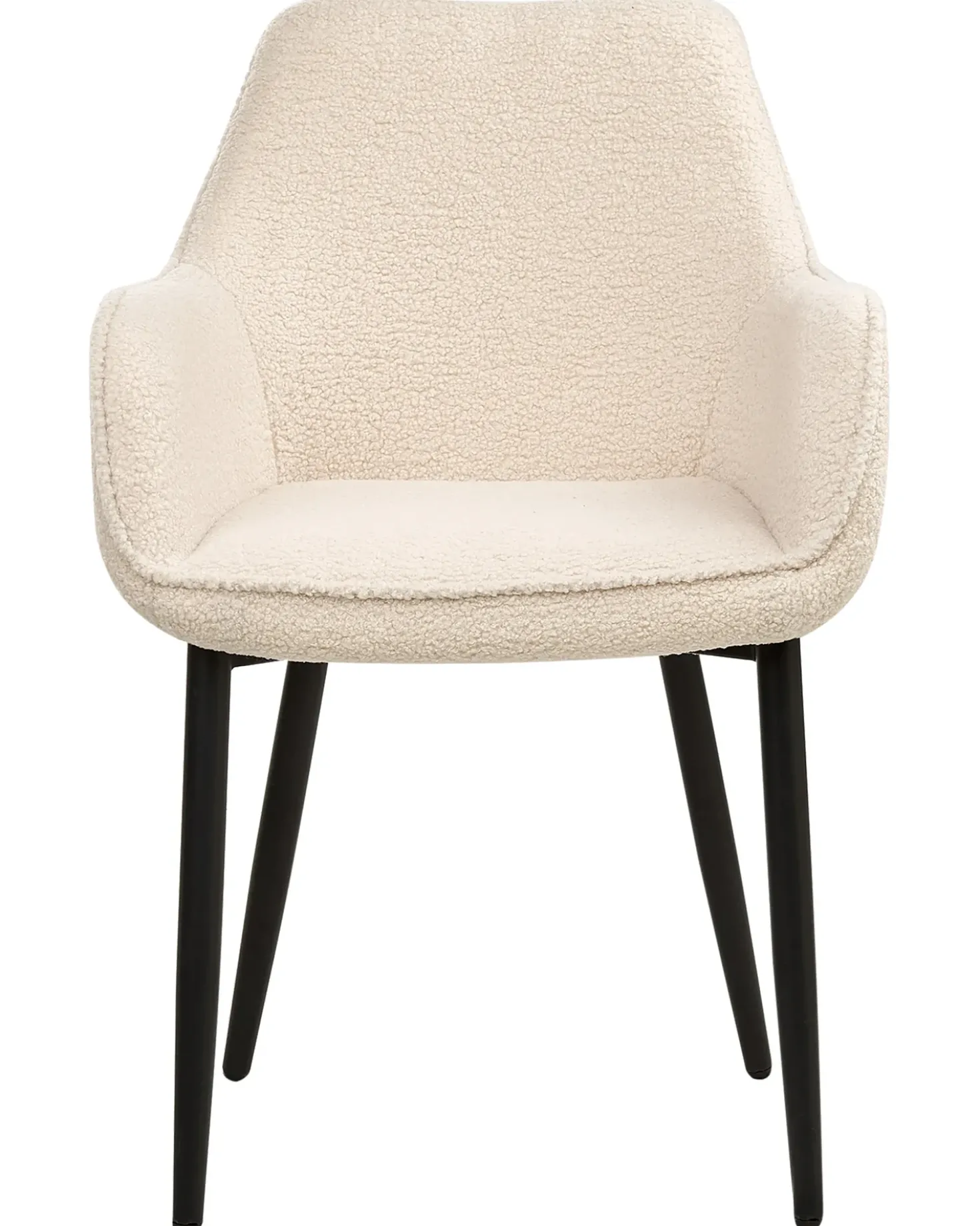 Set di 2 sedie da pranzo ALDEN Bouclé Beige chiaro