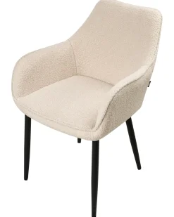 Set di 2 sedie da pranzo ALDEN Bouclé Beige chiaro