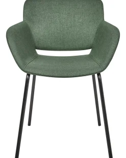 Set di 2 sedie da pranzo AXTEL Tessuto Verde