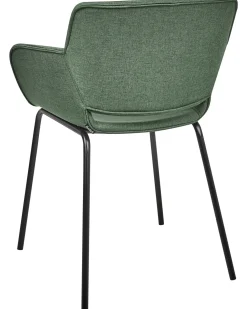 Set di 2 sedie da pranzo AXTEL Tessuto Verde