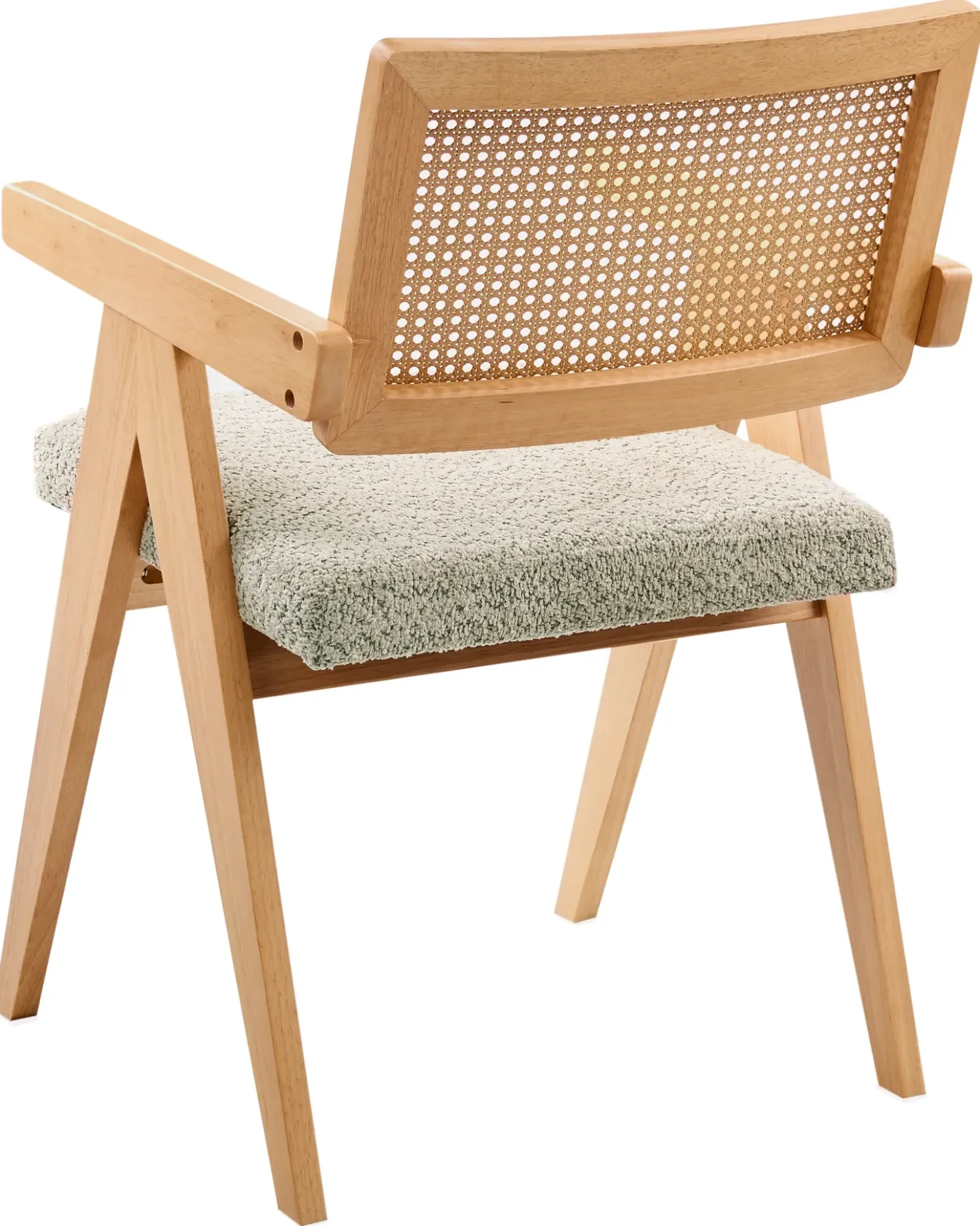 Set di 2 sedie da pranzo AVA Legno Marrone chiaro/Tortora