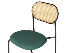Set di 2 sedie da pranzo ADAVER Metallo Nero