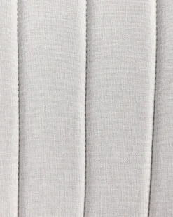 Set di 2 sedie da pranzo ALICE Tessuto Grigio chiaro