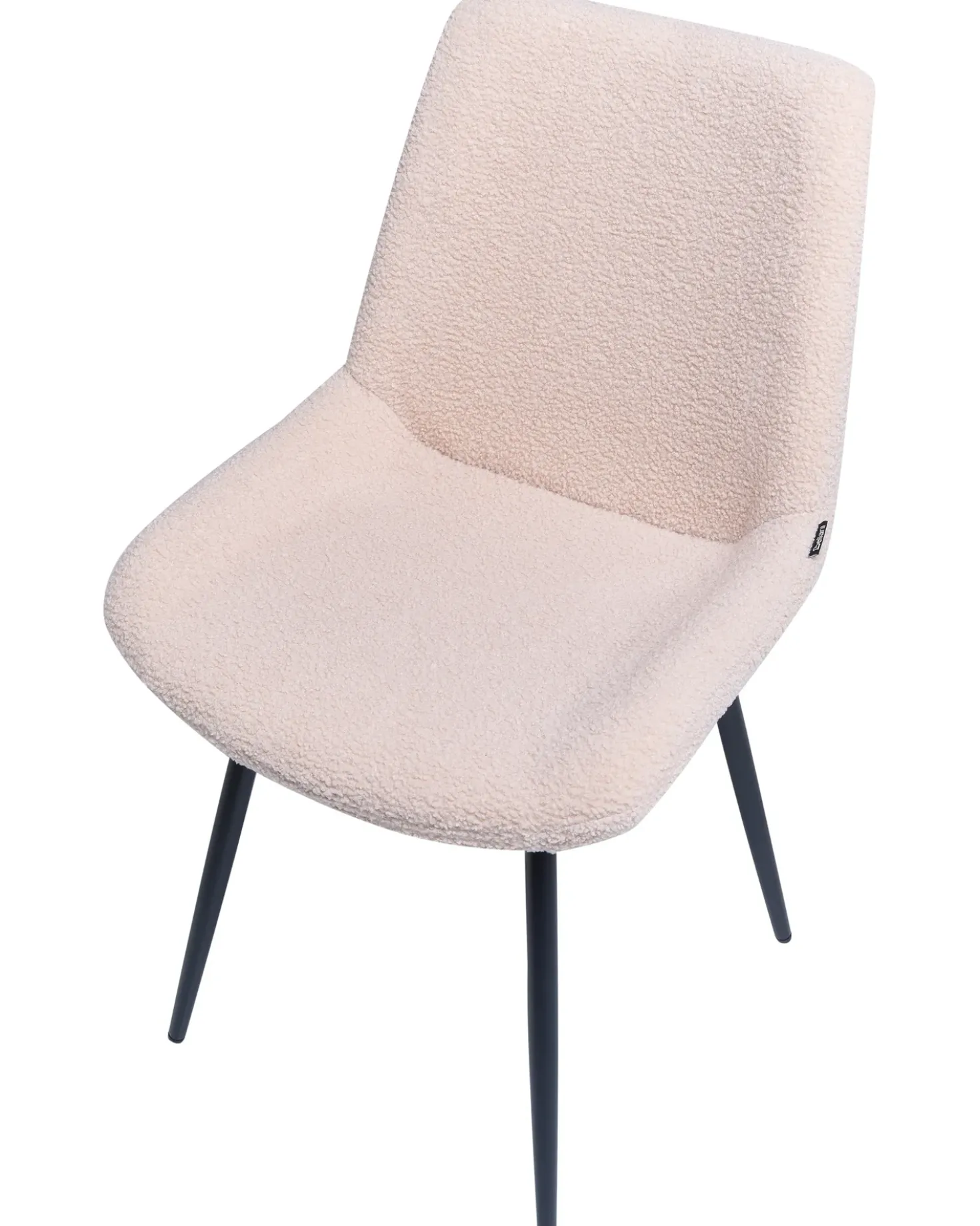 Set di 2 sedie da pranzo AVILLA Bouclé Beige