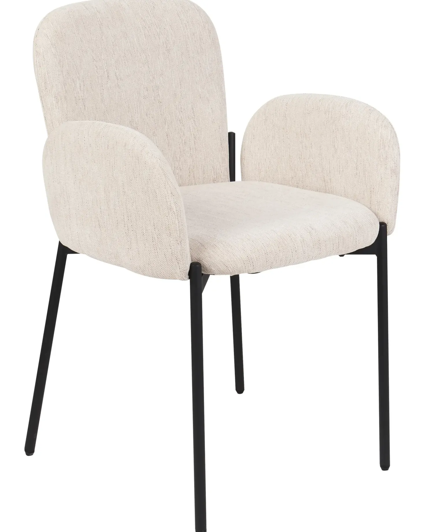 Set di 2 sedie da pranzo ALBEE Tessuto Beige