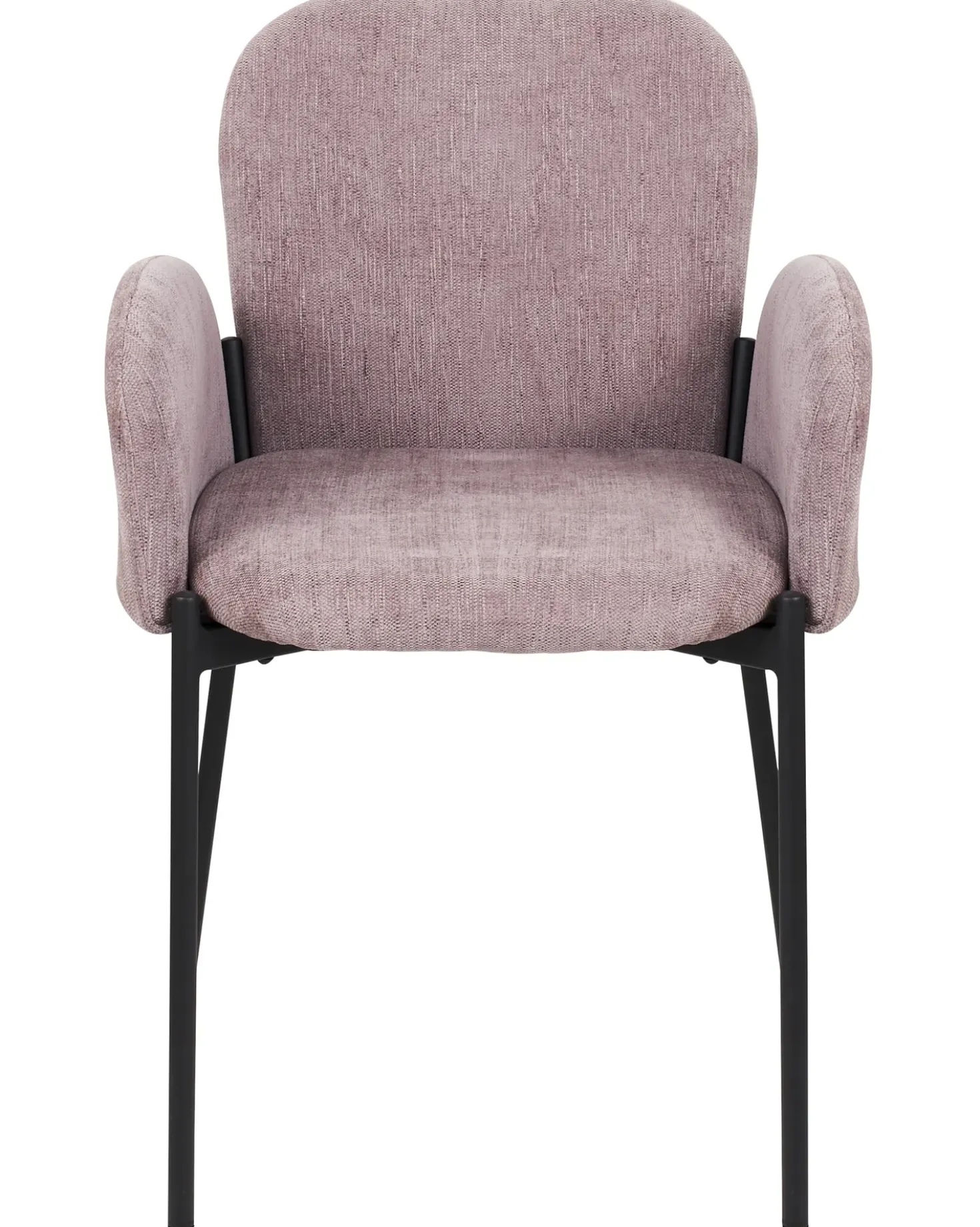 Set di 2 sedie da pranzo ALBEE Tessuto Rosa