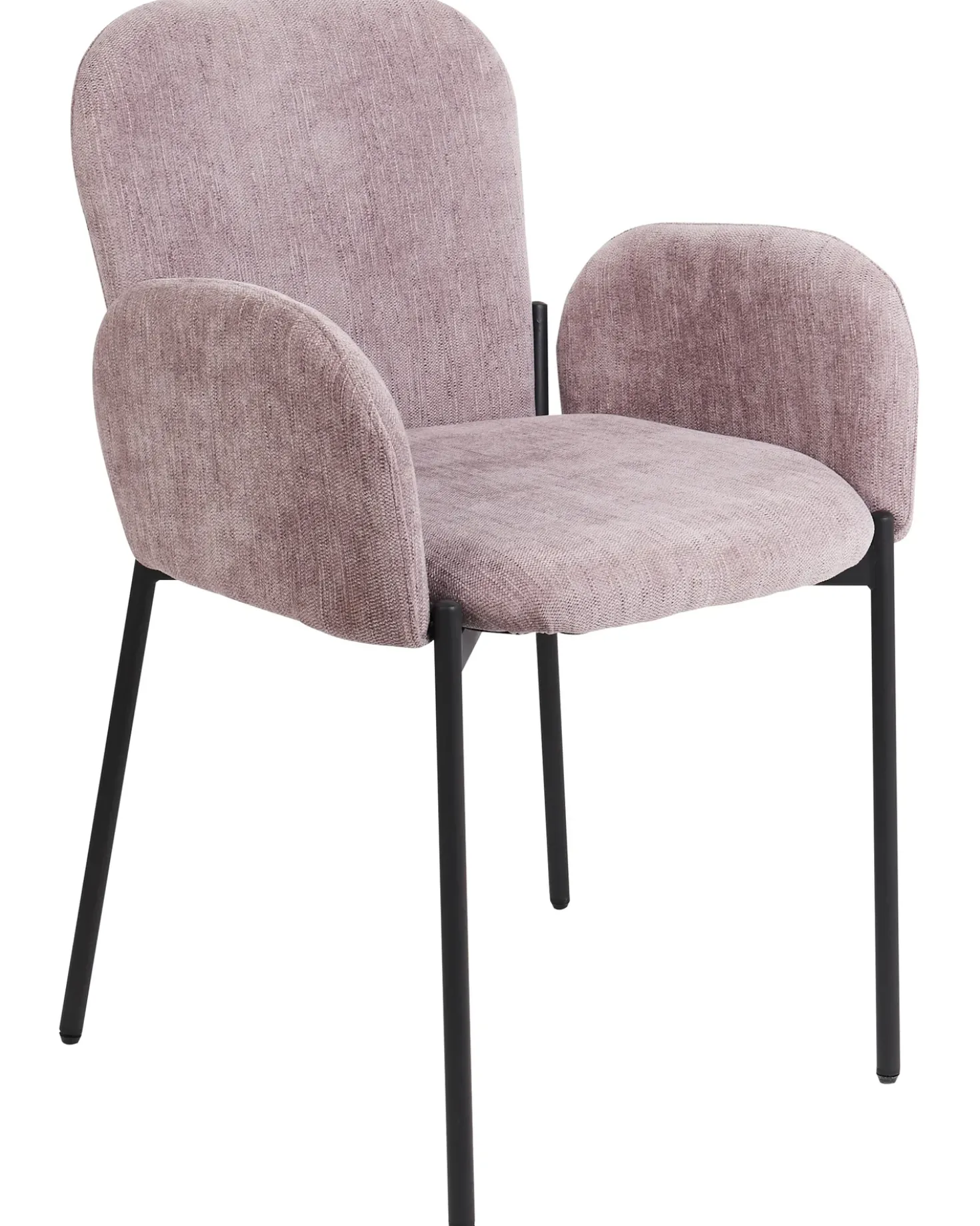 Set di 2 sedie da pranzo ALBEE Tessuto Rosa