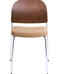 Set di 2 sedie da pranzo ASHCROFT Metallo Arancione/Marrone scuro
