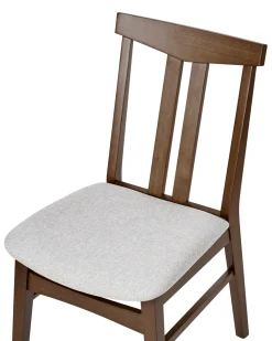 Set di 2 sedie da pranzo AVALON Legno Grigio chiaro