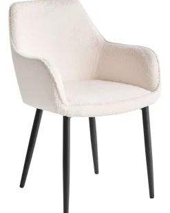 Set di 2 sedie da pranzo ALDEN Bouclé Bianco