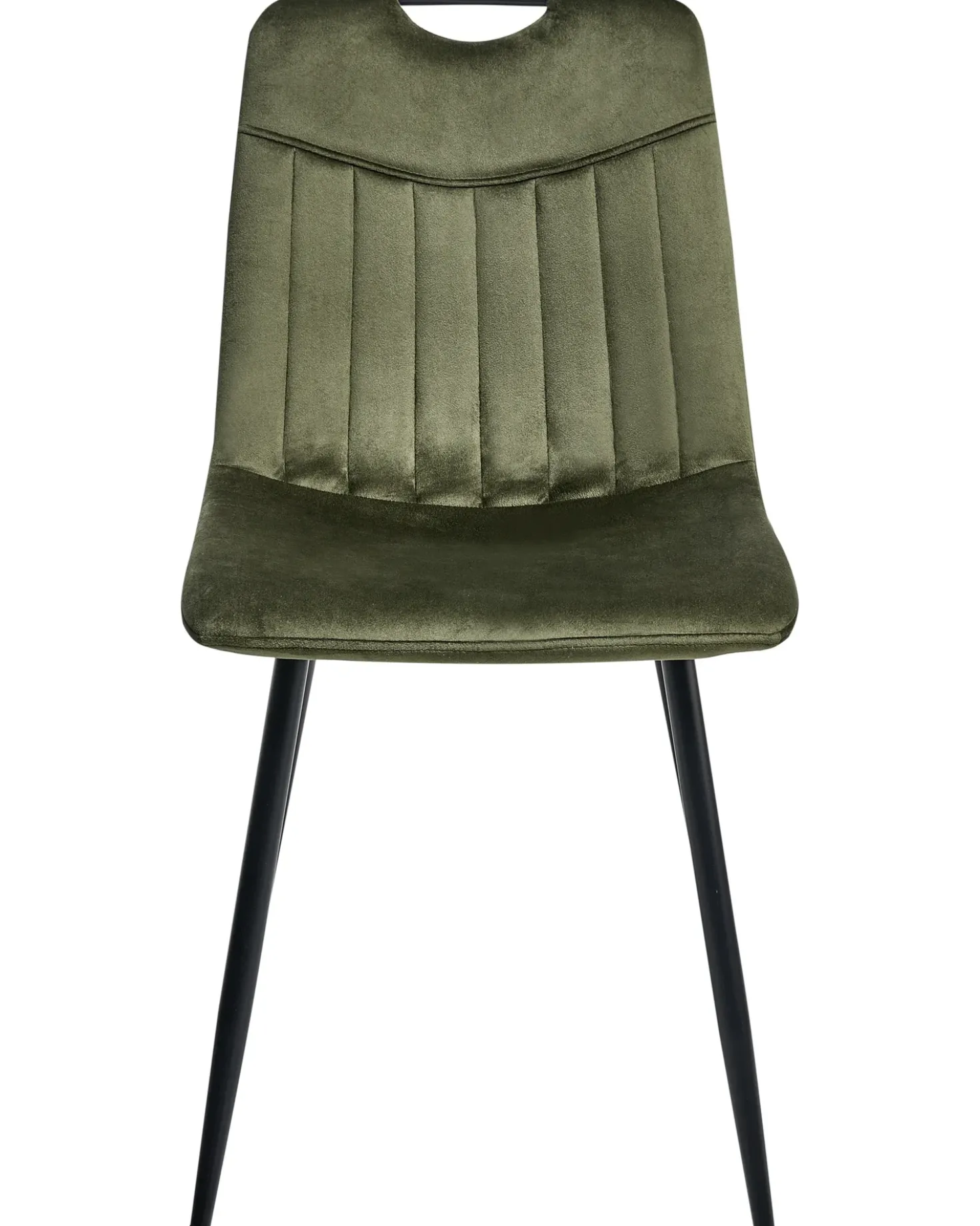 Set di 4 sedie da pranzo ARGYLE Velluto Verde scuro