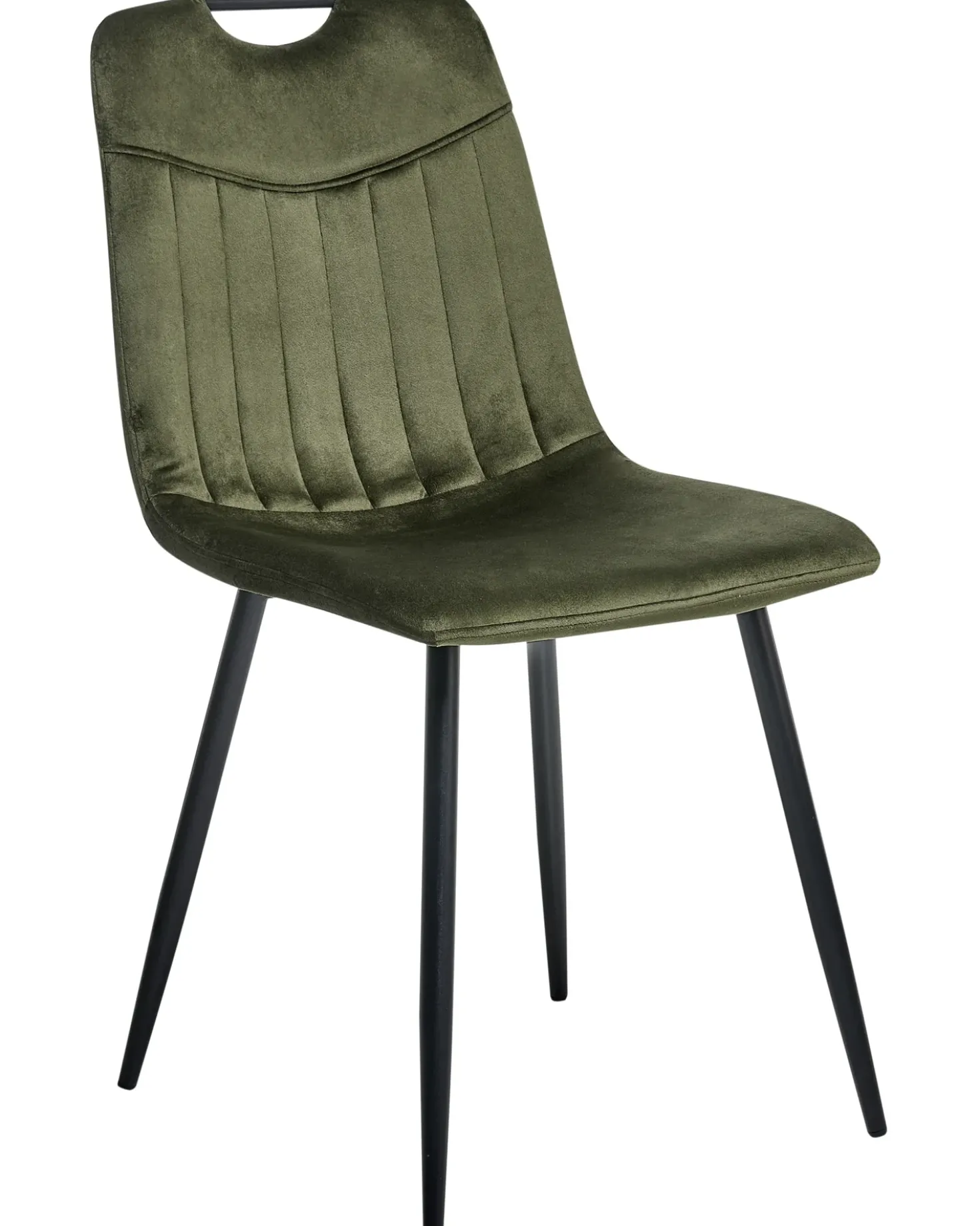 Set di 4 sedie da pranzo ARGYLE Velluto Verde scuro