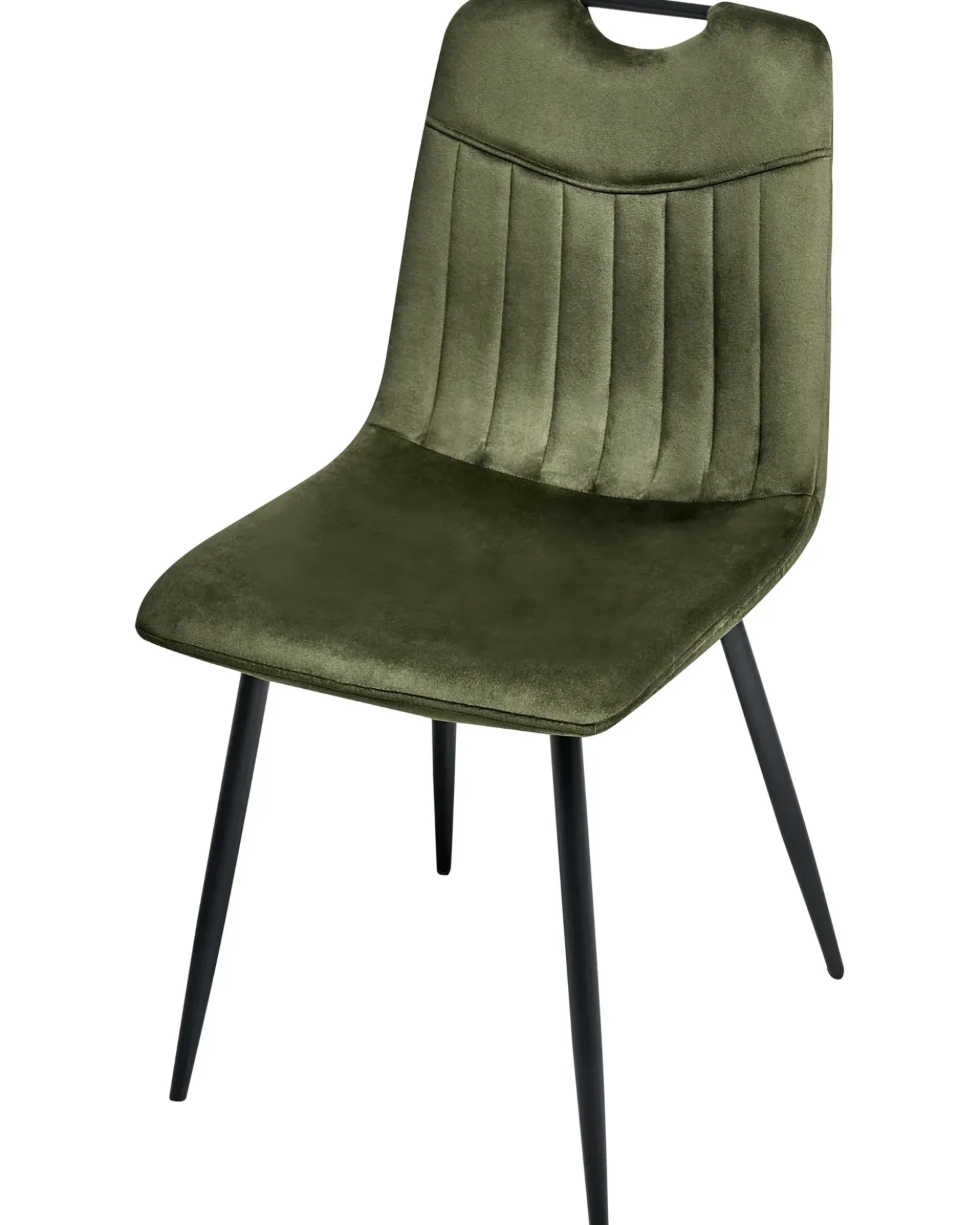 Set di 4 sedie da pranzo ARGYLE Velluto Verde scuro