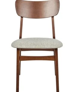 Set di 2 sedie da pranzo ANOKA Legno Marrone/Beige