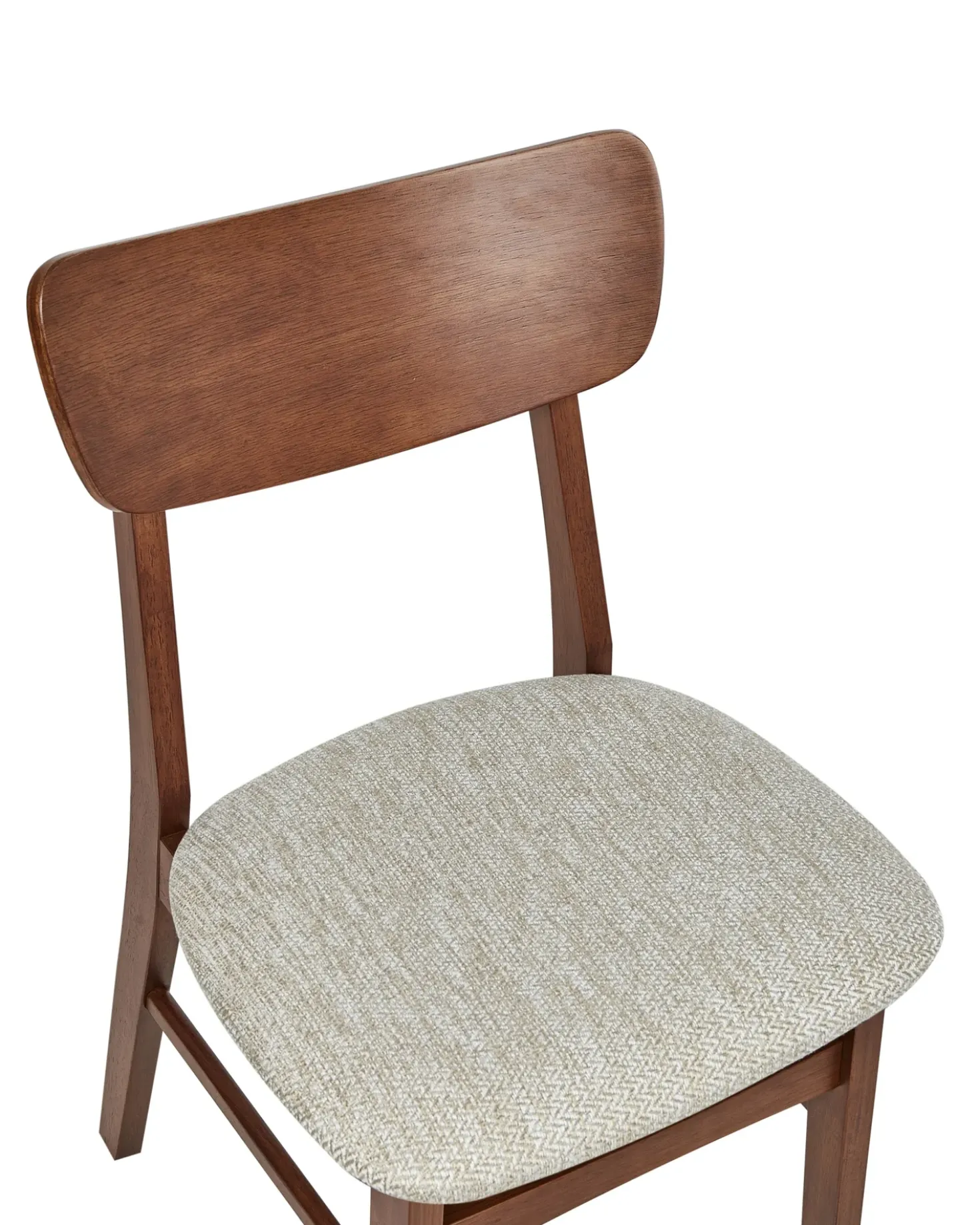 Set di 2 sedie da pranzo ANOKA Legno Marrone/Beige