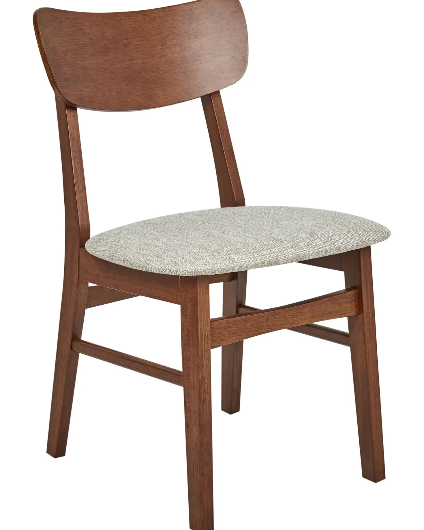Set di 2 sedie da pranzo ANOKA Legno Marrone/Beige