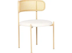 Set di 2 sedie da pranzo ANDOVER Metallo Beige chiaro
