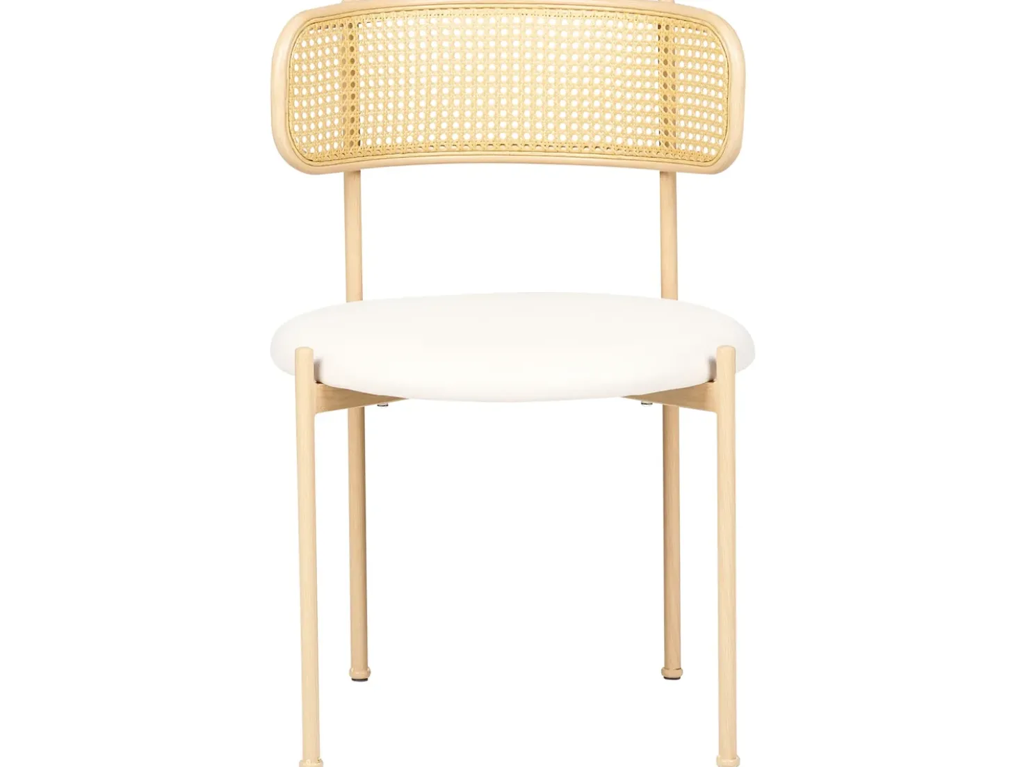 Set di 2 sedie da pranzo ANDOVER Metallo Beige chiaro