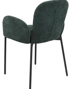 Set di 2 sedie da pranzo ALBEE Tessuto Verde scuro