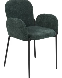 Set di 2 sedie da pranzo ALBEE Tessuto Verde scuro