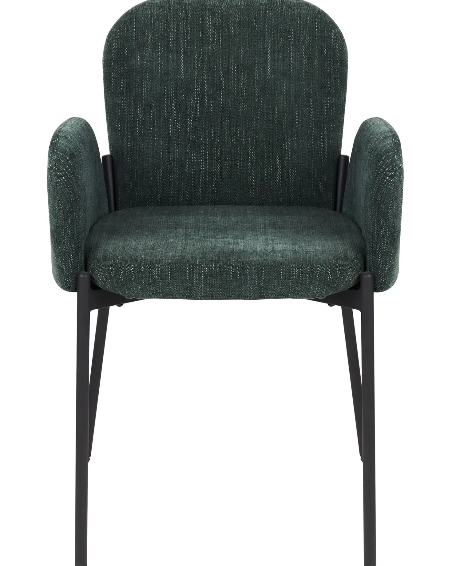Set di 2 sedie da pranzo ALBEE Tessuto Verde scuro