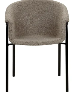 Set di 2 sedie da pranzo AMES Bouclé Tortora